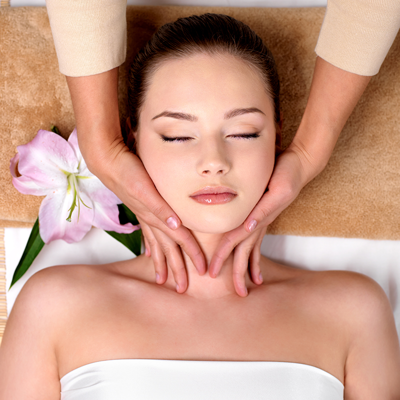facial flower massage
