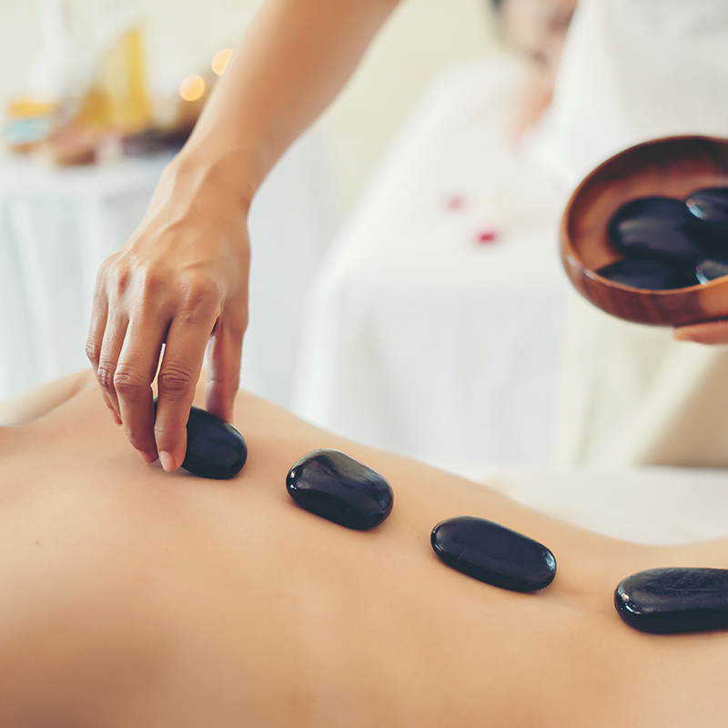 spa hot stone massage